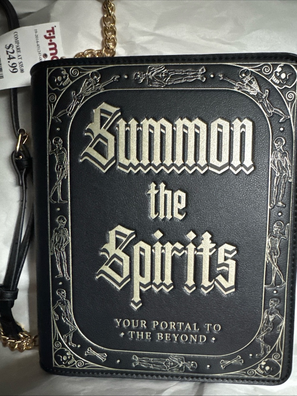 Mad Engine "Summon the Spirits" book-shaped novelty crossbody bag NWT